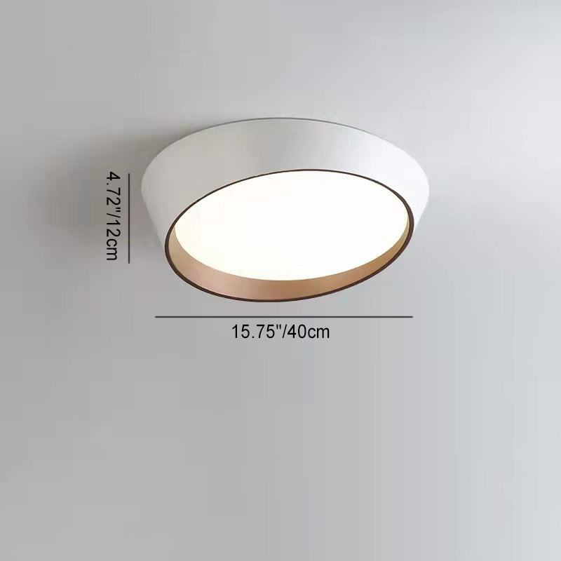 Contemporary Simplicity Round Acrylic Iron LED Flush Mount Ceiling Light For Living Room