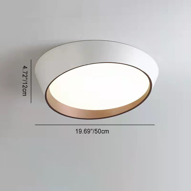 Contemporary Simplicity Round Acrylic Iron LED Flush Mount Ceiling Light For Living Room