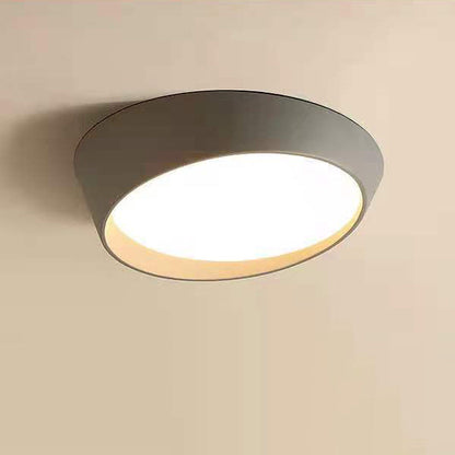 Contemporary Simplicity Round Acrylic Iron LED Flush Mount Ceiling Light For Living Room
