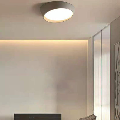 Contemporary Simplicity Round Acrylic Iron LED Flush Mount Ceiling Light For Living Room