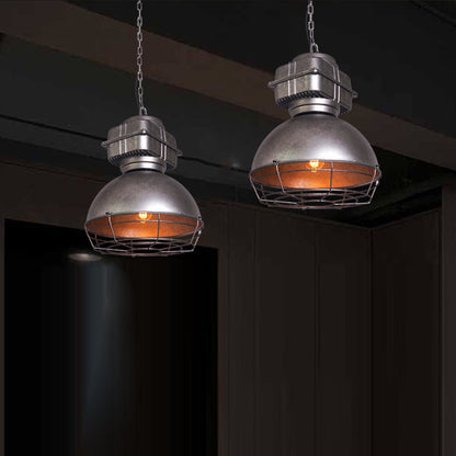Contemporary Industrial Semicircle Stainless Steel Aluminum 1 - Light Pendant Light For Dining Room