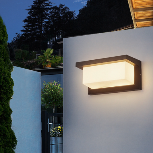 Modern Simplicity Waterproof Aluminum Acrylic PC LED Wall Sconce Lamp For Outdoor Patio