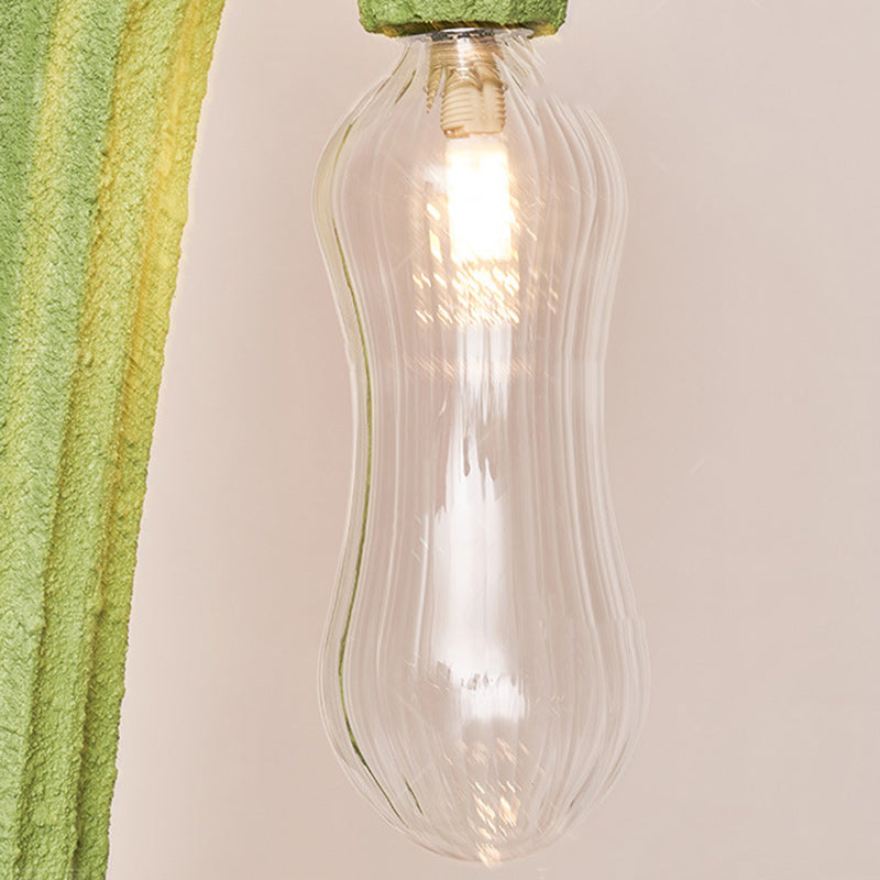 Contemporary Creative Cactus Resin Glass 4 - Light Standing Floor Lamp For Living Room