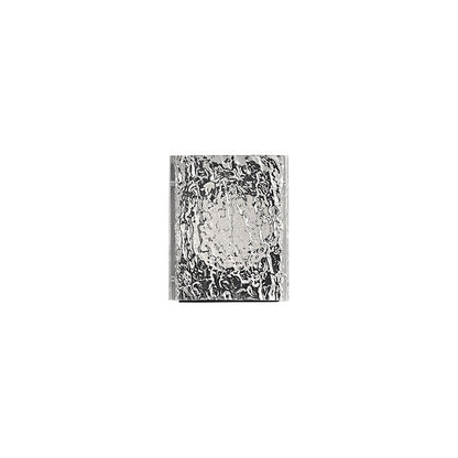 Modern Art Deco Square Aluminum Acrylic Transparent Ripples Lampshade LED Wall Sconce Lamp For Hallways