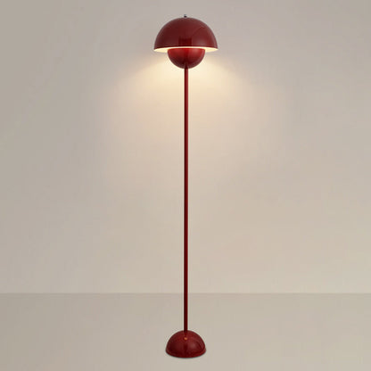 Contemporary Scandinavian Mushroom Hardware Iron Lampshade 1 - Light Standing Floor Lamp For Living Room