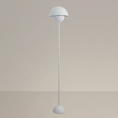 Contemporary Scandinavian Mushroom Hardware Iron Lampshade 1 - Light Standing Floor Lamp For Living Room