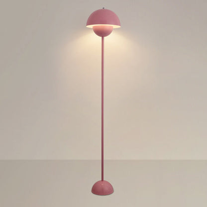 Contemporary Scandinavian Mushroom Hardware Iron Lampshade 1 - Light Standing Floor Lamp For Living Room