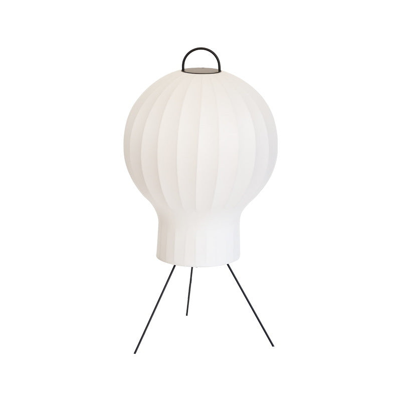 Contemporary Creative Jellyfish Shape Iron Imitation Silk Lampshade 1 - Light Standing Floor Lamp For Living Room