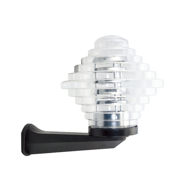 Modern Simplicity Waterproof Pyramid Shape Polystyrene UV PC 1 - Light Wall Sconce Lamp For Outdoor Patios