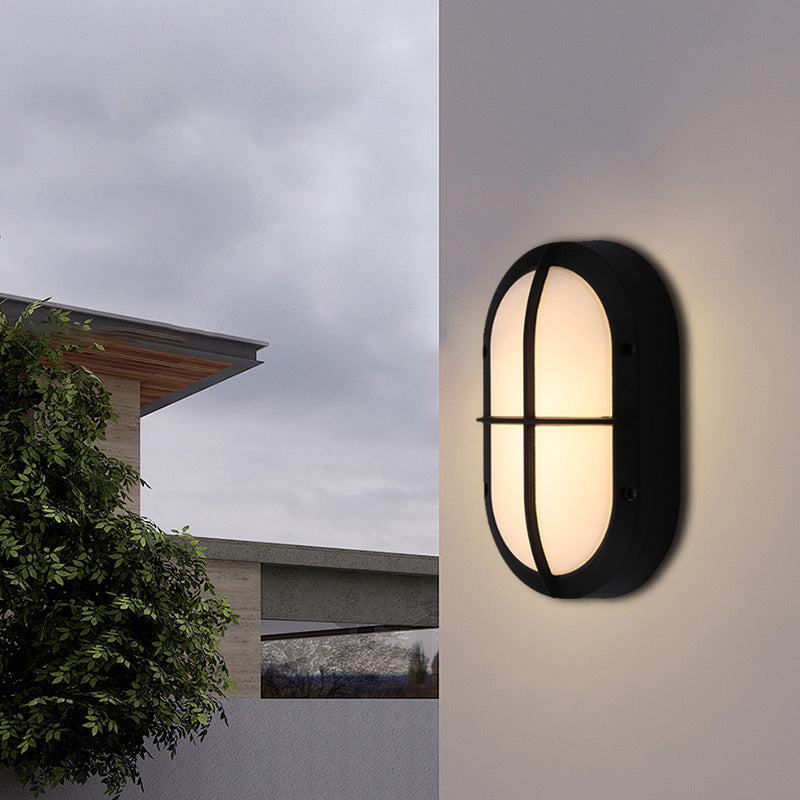 Modern Simplicity Waterproof Aluminum Acrylic 1 - Light Wall Sconce Lamp For Outdoor Patios