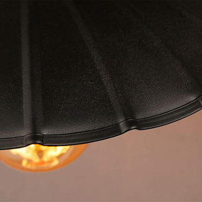 Contemporary Industrial Umbrella Shape Iron Lampshade Hardware Glass 1 - Light Wall Sconce Lamp For Dining Room
