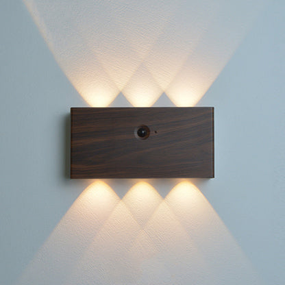مصباح حائط LED مستطيل الشكل مصنوع من الألومنيوم بالكامل بتصميم عصري بسيط لغرفة المعيشة 