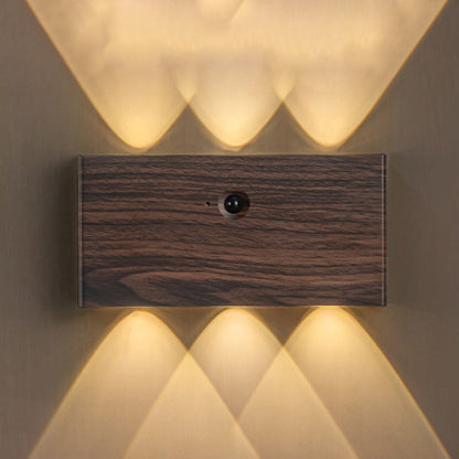 مصباح حائط LED مستطيل الشكل مصنوع من الألومنيوم بالكامل بتصميم عصري بسيط لغرفة المعيشة 