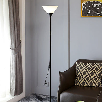 Contemporary Nordic Iron Acrylic Lampshade 1/2 - Light Standing Floor Lamp For Living Room