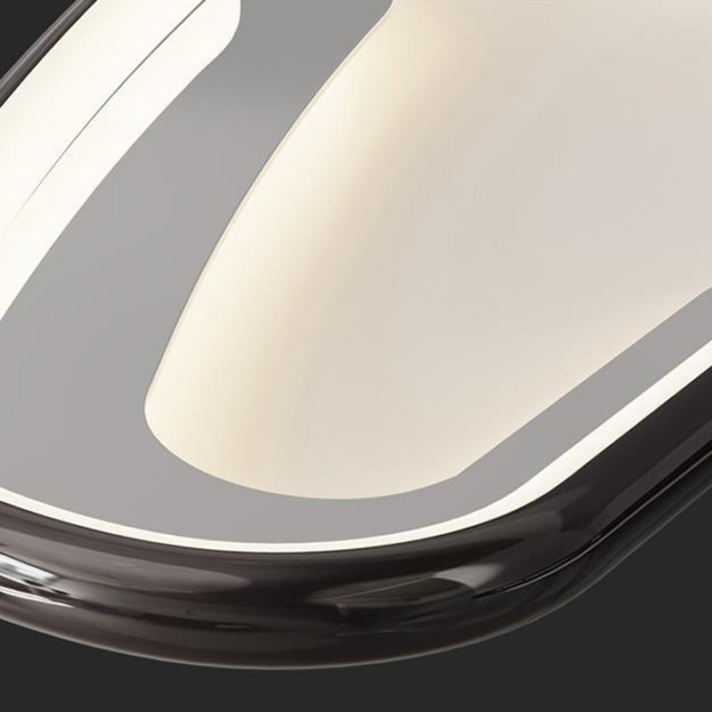 Contemporary Creative PC Aluminum Hardware Airplane LED Flush Mount Ceiling Light For Bedroom