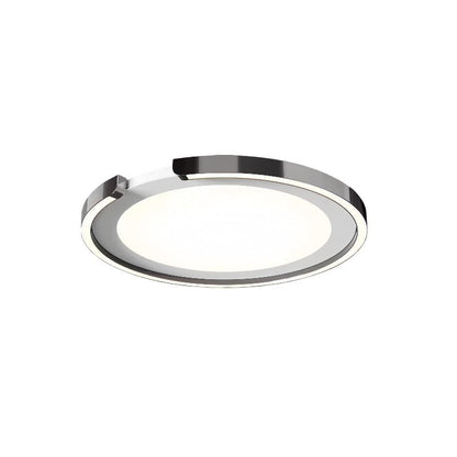 Modern Minimalist Round Aluminum Silicone Iron LED Flush Mount Ceiling Light For Bedroom
