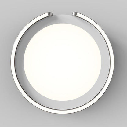 Modern Minimalist Round Aluminum Silicone Iron LED Flush Mount Ceiling Light For Bedroom