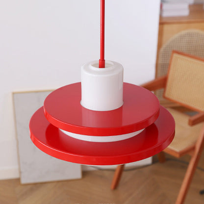 Contemporary Scandinavian Dome Round Iron Glass Lampshade 1 - Light Pendant Light For Living Room