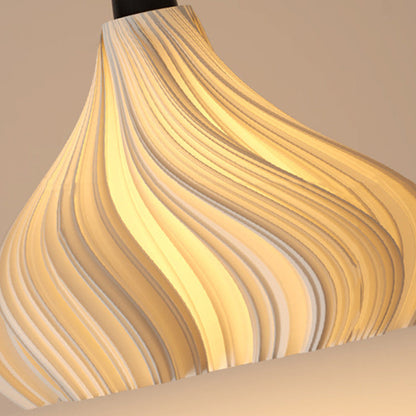 Traditional French Dome Swinging Skirt Shape Iron PLA Lampshade 1 - Light Pendant Light For Living Room