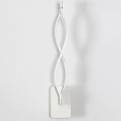 Modern Simplicity Spiral Waterproof Acrylic Iron Aluminum LED Wall Sconce Lamp For Outdoor Patio