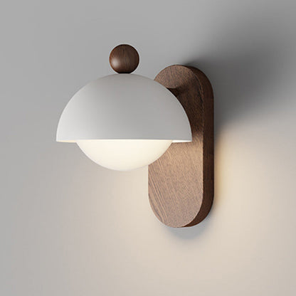 Contemporary Nordic Round Acrylic Lampshade Iron 1 - Light Wall Sconce Lamp For Living Room