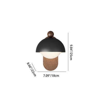 Contemporary Nordic Round Acrylic Lampshade Iron 1 - Light Wall Sconce Lamp For Living Room