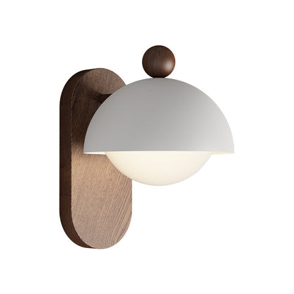Contemporary Nordic Round Acrylic Lampshade Iron 1 - Light Wall Sconce Lamp For Living Room