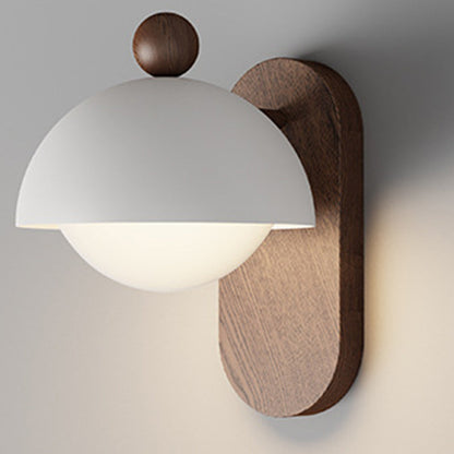 Contemporary Nordic Round Acrylic Lampshade Iron 1 - Light Wall Sconce Lamp For Living Room