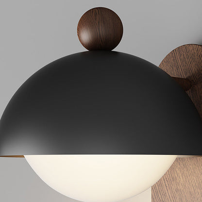 Contemporary Nordic Round Acrylic Lampshade Iron 1 - Light Wall Sconce Lamp For Living Room