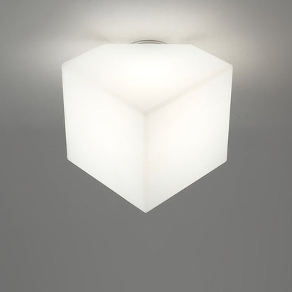 Modern Simplicity Dome Polygonal Roto-molding Hardware PVC 1 - Light Semi-Flush Mount Ceiling Light For Hallways