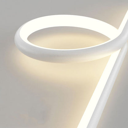 Modern Simplicity Circle Iron Aluminum LED Pendant Light For Bedroom