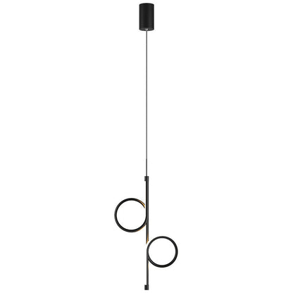 Modern Simplicity Circle Iron Aluminum LED Pendant Light For Bedroom