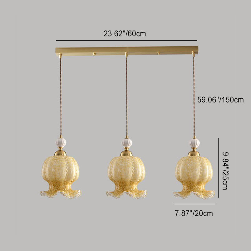 Contemporary Creative Octopus Glass Lampshade Hardware 1/3 - Light Chandeliers For Dining Room
