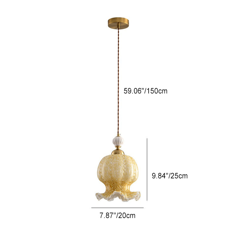 Contemporary Creative Octopus Glass Lampshade Hardware 1/3 - Light Chandeliers For Dining Room