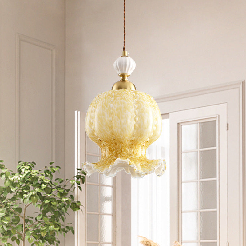 Contemporary Creative Octopus Glass Lampshade Hardware 1/3 - Light Chandeliers For Dining Room