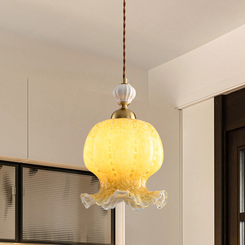Contemporary Creative Octopus Glass Lampshade Hardware 1/3 - Light Chandeliers For Dining Room