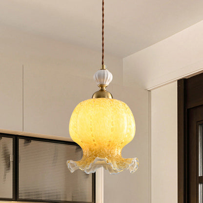 Contemporary Creative Octopus Glass Lampshade Hardware 1/3 - Light Chandeliers For Dining Room