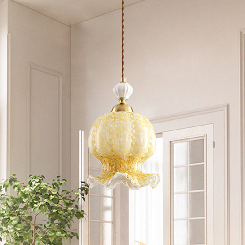 Contemporary Creative Octopus Glass Lampshade Hardware 1/3 - Light Chandeliers For Dining Room