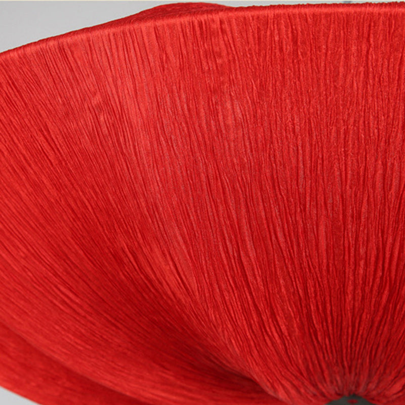 Traditional Chinese Lotus Petal Shape Fabric Lampshade Hardware 1/3 - Light Chandeliers For Dining Room