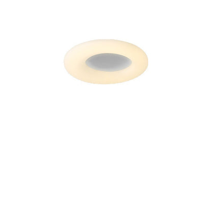 Contemporary Nordic Donut Roto-molding Lampshade LED Flush Mount Ceiling Light For Bedroom