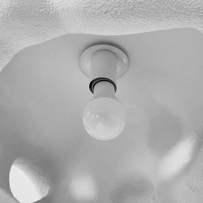 Contemporary Scandinavian Holes Full Polystyrene 1 - Light Chandelier For Dining Room