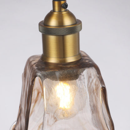 Contemporary Nordic Transparent Glass Lampshade Hardware 3 - Light Chandelier For Dining Room