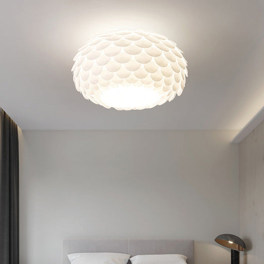 Contemporary Creative Fish Scales Iron Acrylic Lampshade 2/4 - Light Flush Mount Ceiling Light For Living Room