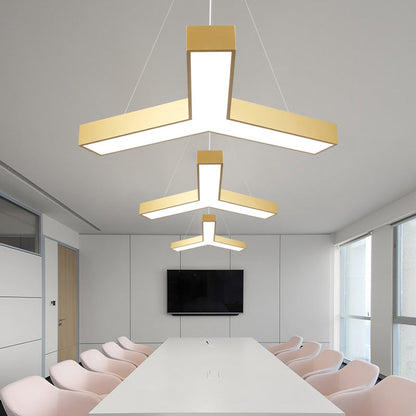 ثريا LED بتصميم هندسي عصري إبداعي على شكل قبة مصنوعة من الحديد والأكريليك للمكتب 