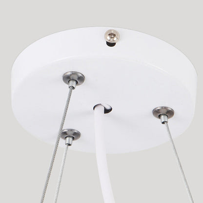ثريا LED بتصميم هندسي عصري إبداعي على شكل قبة مصنوعة من الحديد والأكريليك للمكتب 