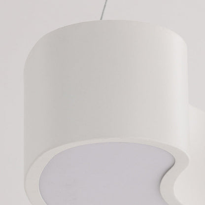 Modern Simplicity Dome Geometry Iron Acrylic Lampshade LED Chandelier For Office