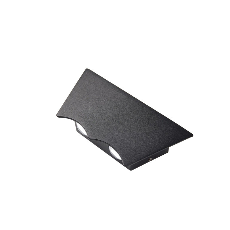 Modern Simplicity Waterproof Inverted Trapezoid Full Aluminum Lampshade LED Wall Sconce Lamp For Outdoor Patio