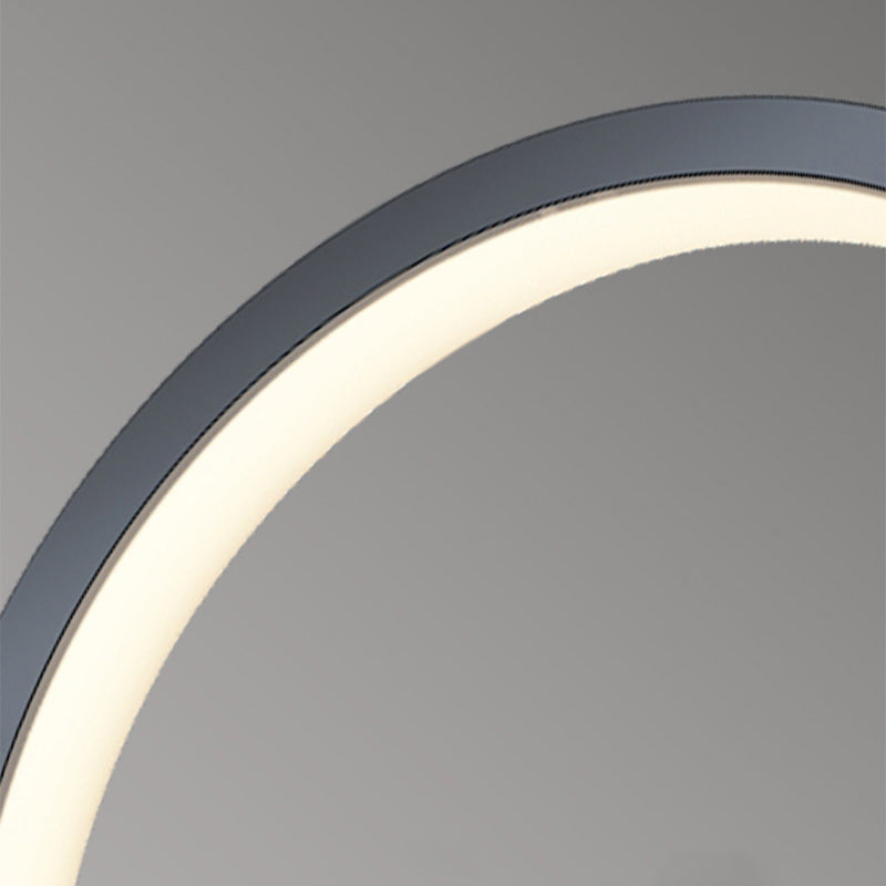 مصباح حائط LED دائري من الأكريليك والألومنيوم والحديد بتصميم آرت ديكو الحديث لغرفة المعيشة 
