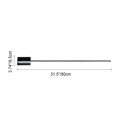 Modern Minimalist Long Strip Hardware Acrylic Lampshade LED Vanity Light Mirror Front Wall Sconce Lamp For Living Room