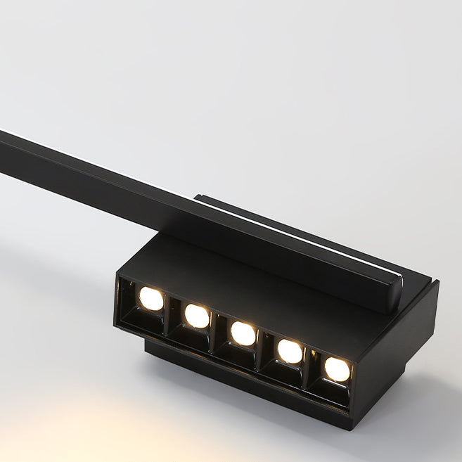 Modern Minimalist Long Strip Hardware Acrylic Lampshade LED Vanity Light Mirror Front Wall Sconce Lamp For Living Room